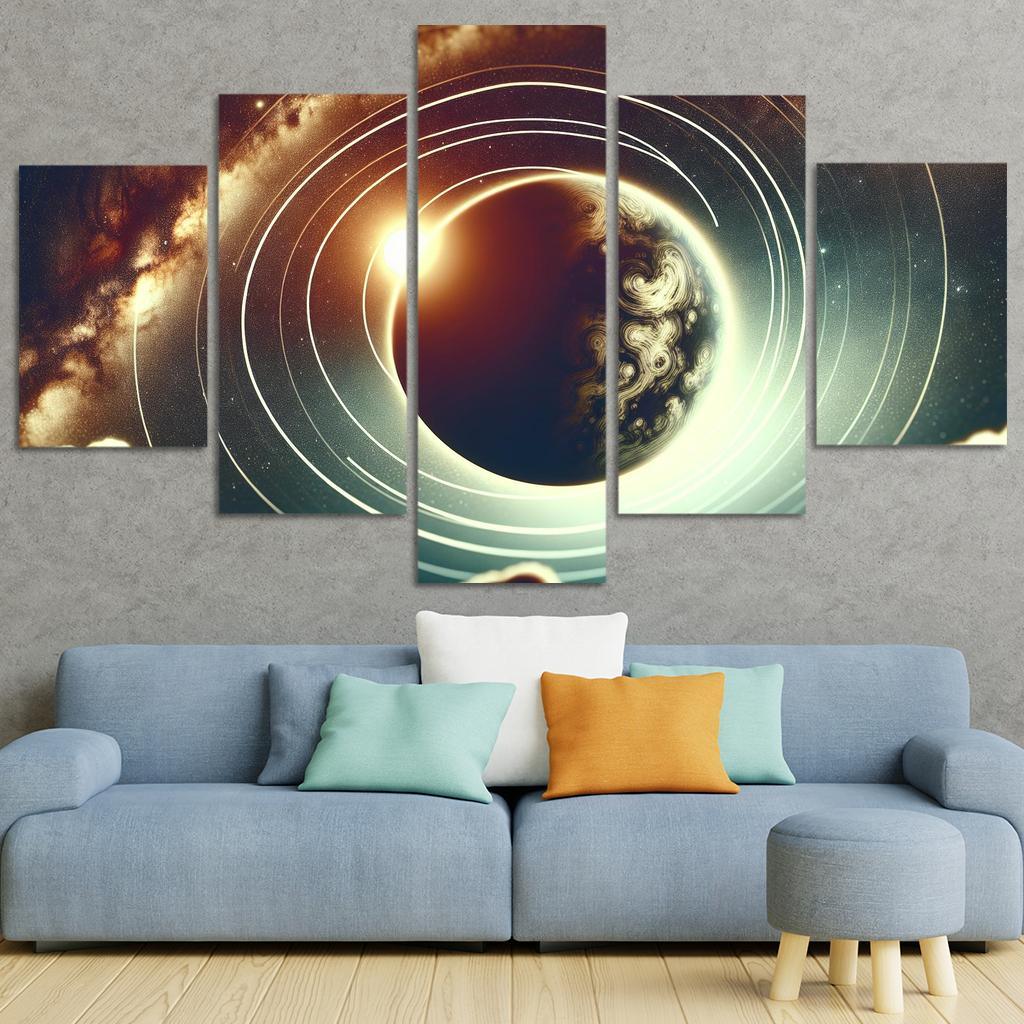 Exploring Exoplanet Atmospheres Abstract Paintings Frame