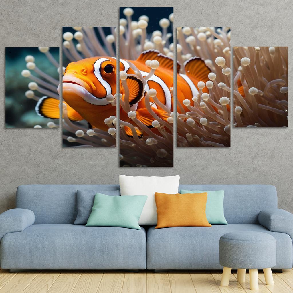 The Spectacular Clownfish Multi-panel Paintings