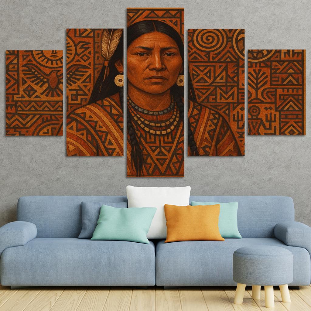 Roots Of Heritage In Indigenous Art Canvas Paintings Frame