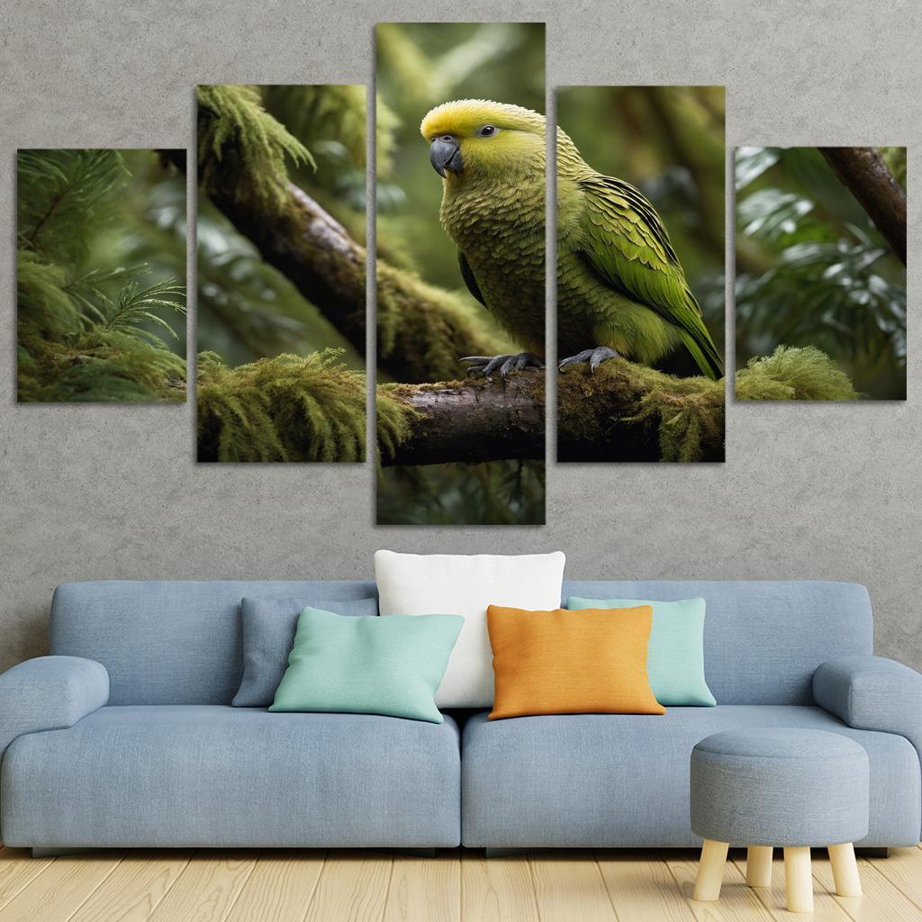 The Unique Kakapo In New Zealand Framed Paintings