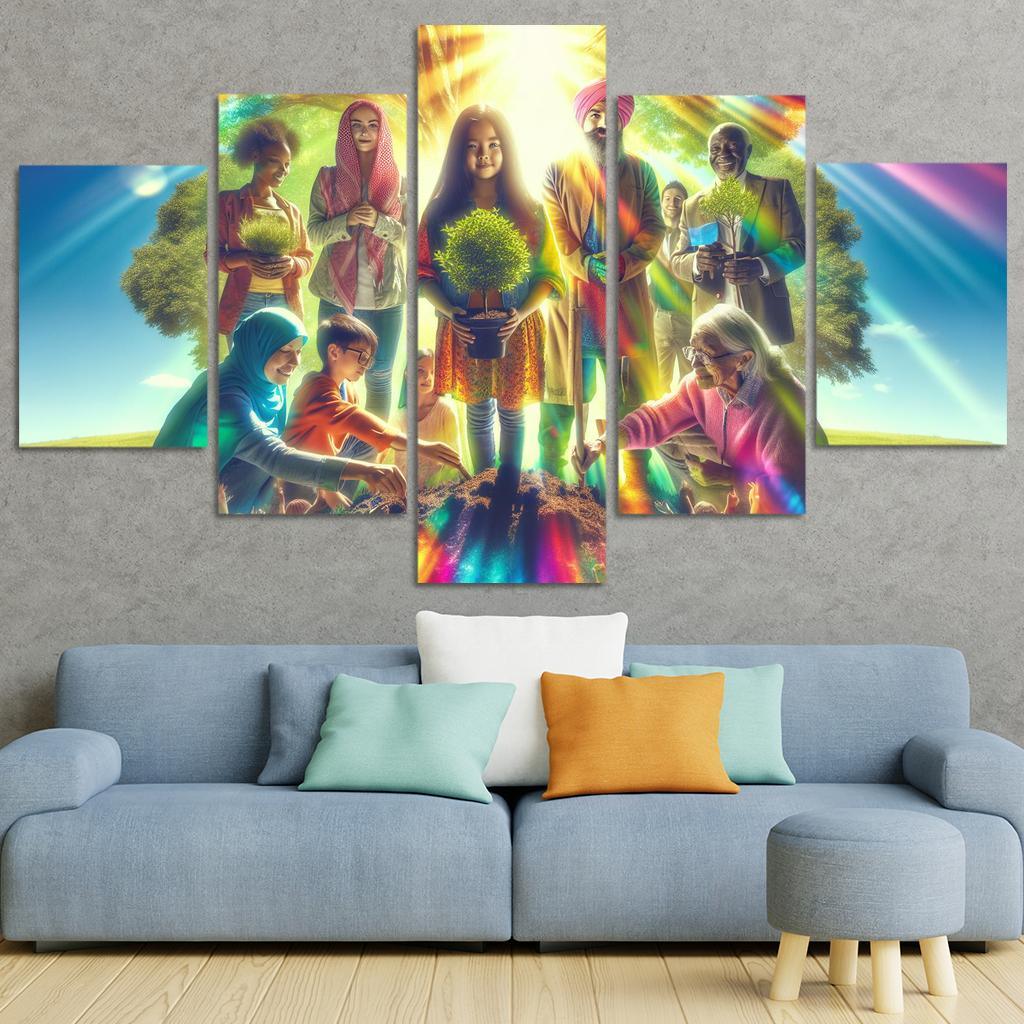 Healing The Planet Environmental Justice For All Custom Paintings Frame