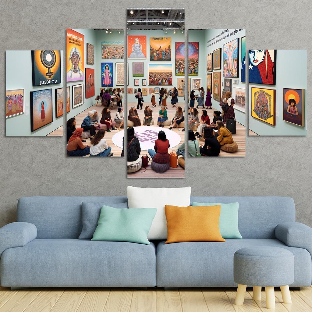 Dreams Of Equality Gender Justice Through Art Oil Paintings Frame