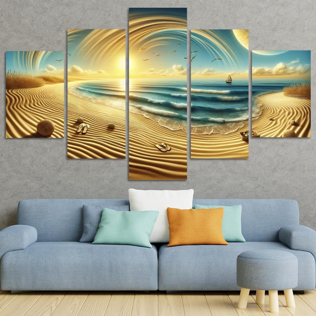 Serenity Sands Beach Premium Artwork Frames