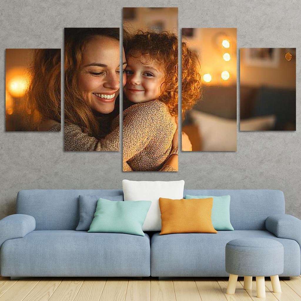 The Bond Of Love A Mothers Embrace Custom Paintings Frame