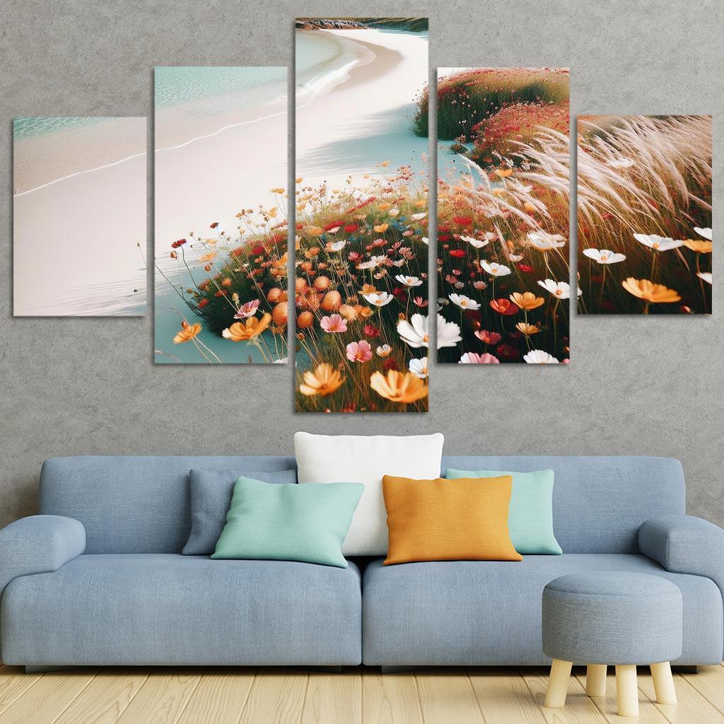 Wildflower Beach Nature's Canvas Premium Artwork Frames