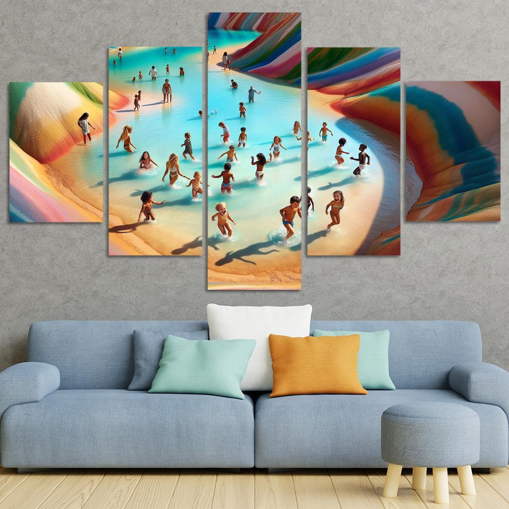 Lagoon Of Dreams Family Adventure Spot Premium Artwork Frames