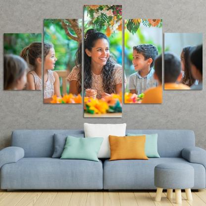 The Circle Of Life Nurturing Connections Custom Paintings Frame