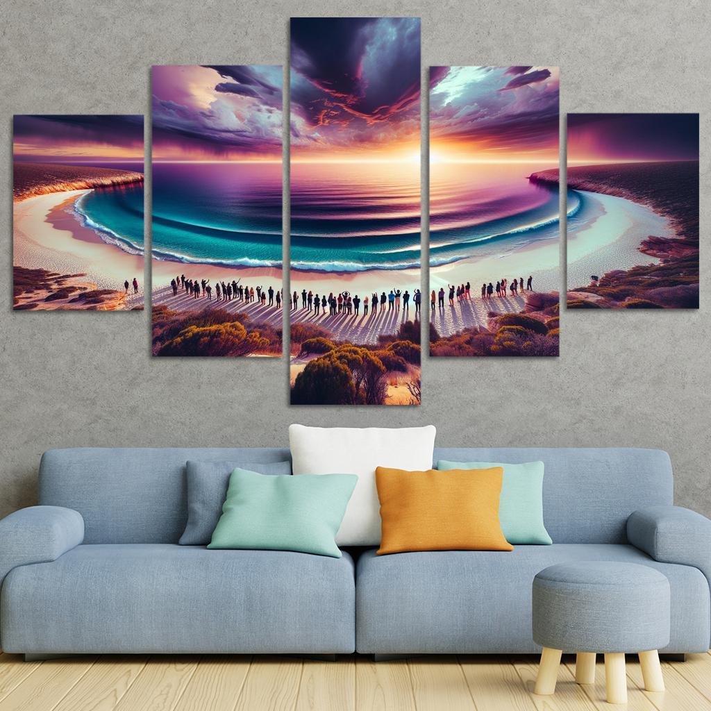 Whale Watch Vista Modern Paintings Frame