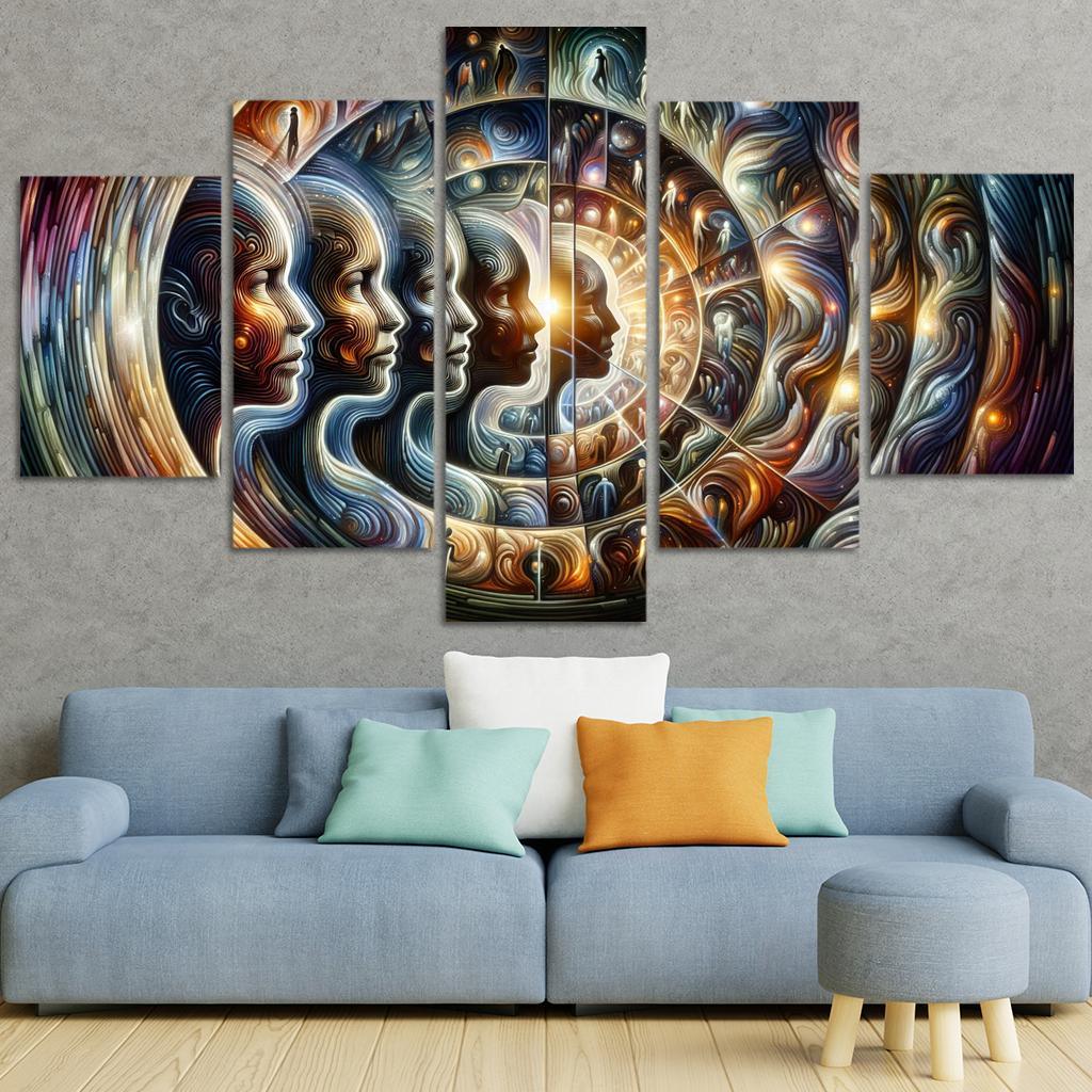 Infinite Echoes Of Self Premium Artwork Frames