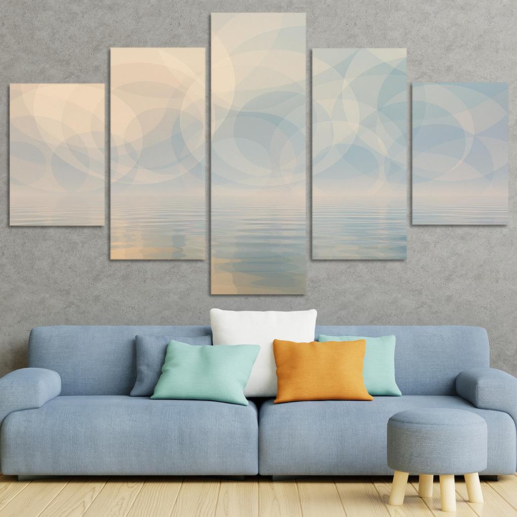 Harbor Of Infinite Reflections Premium Artwork Frames