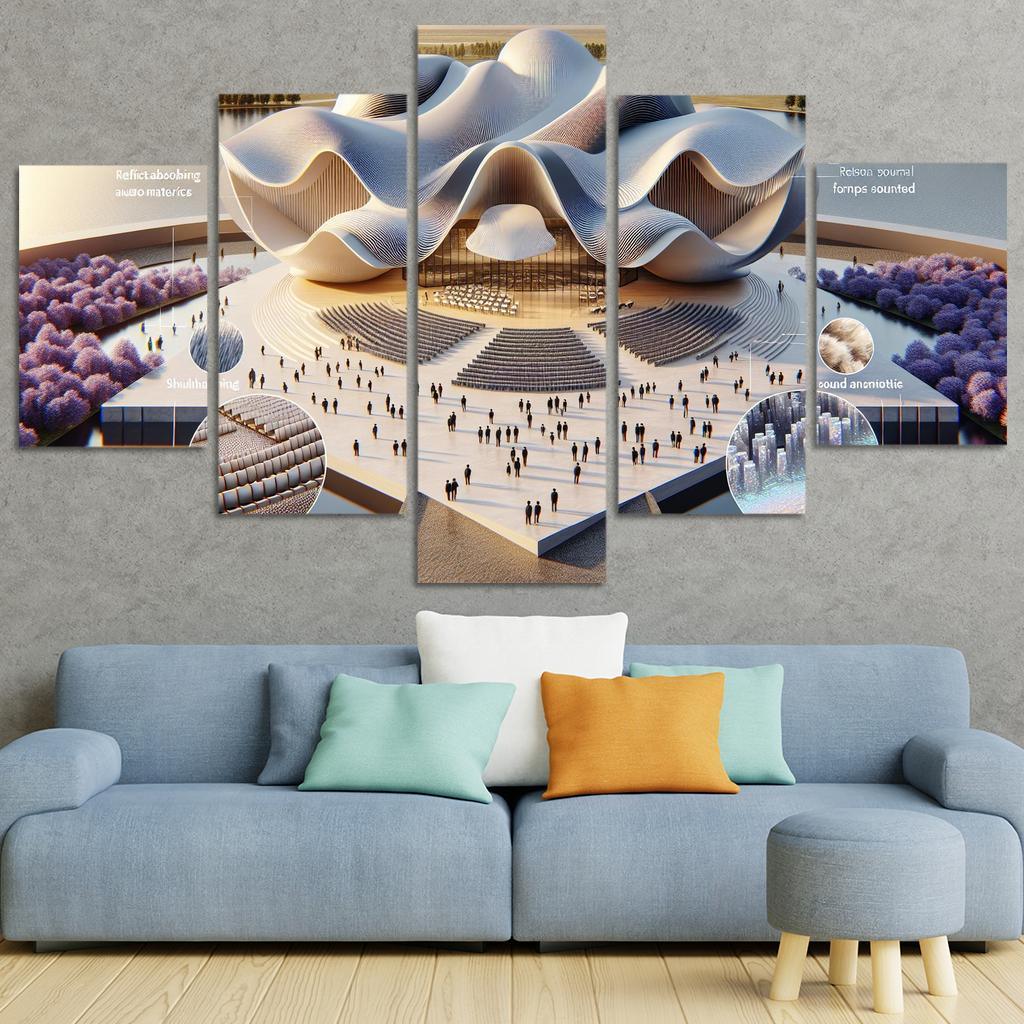 Architectural Soundscapes Custom Paintings Frame