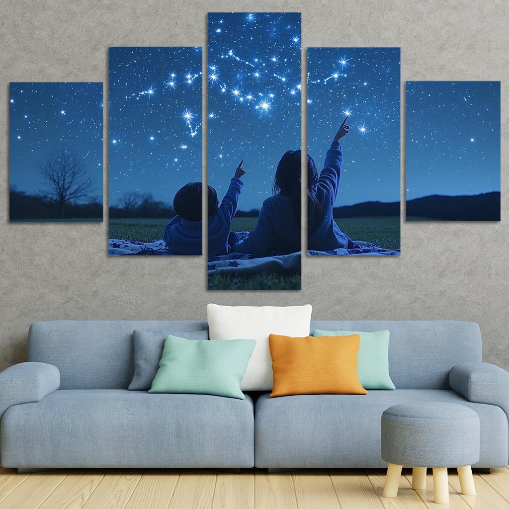 Guiding Stars A Mothers Light Canvas Paintings Frame