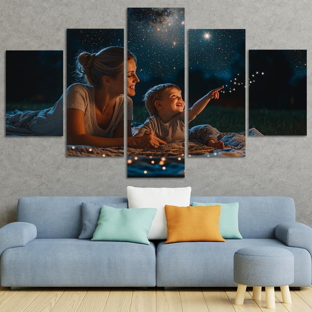 The Star In The Sky A Mothers Guidance Custom Paintings Frame