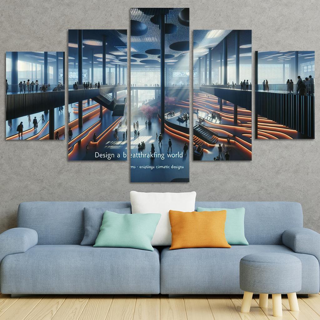 Cinematic Spaces Architecture And Film Custom Paintings Frame