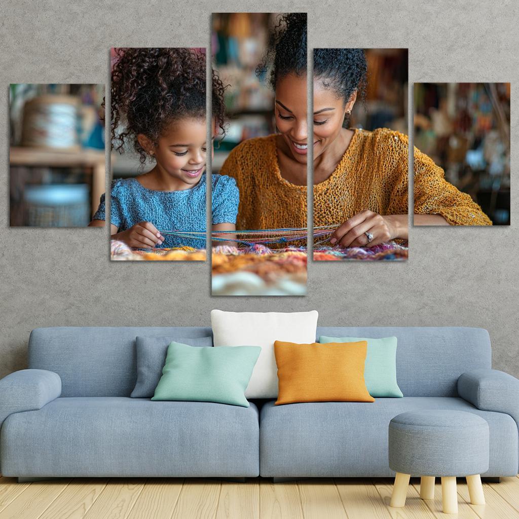 The Tapestry Of Love Weaving Memories Together Canvas Paintings Frame