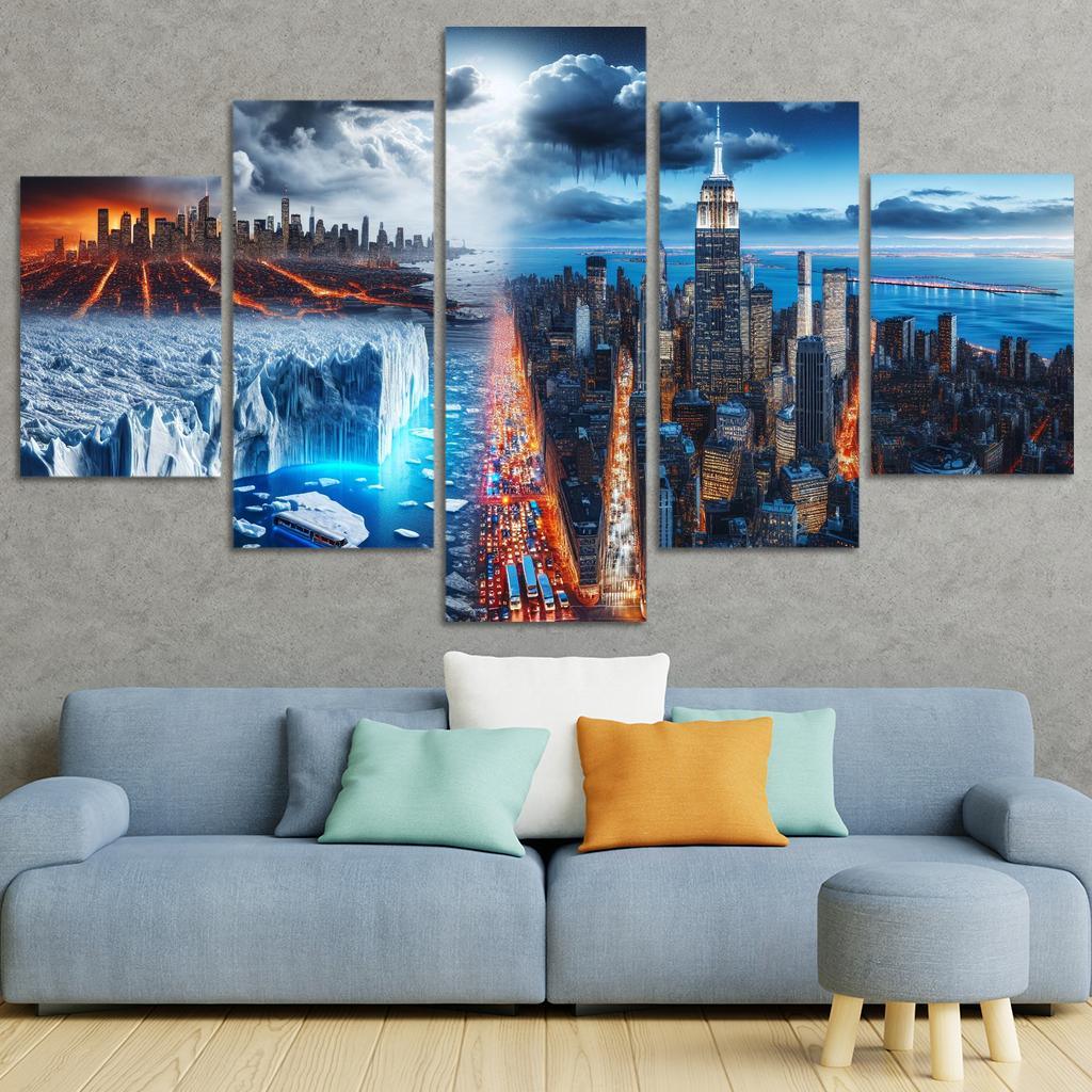 Sounding The Alarm Climate Crisis Awareness Custom Paintings Frame