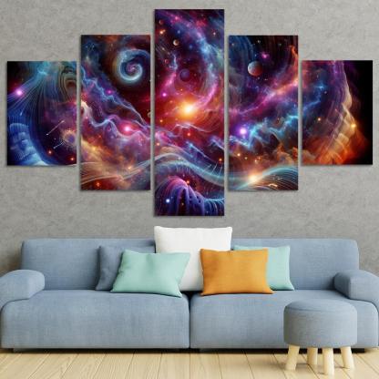 Celestial Interplay Of Frequencies Premium Artwork Frames