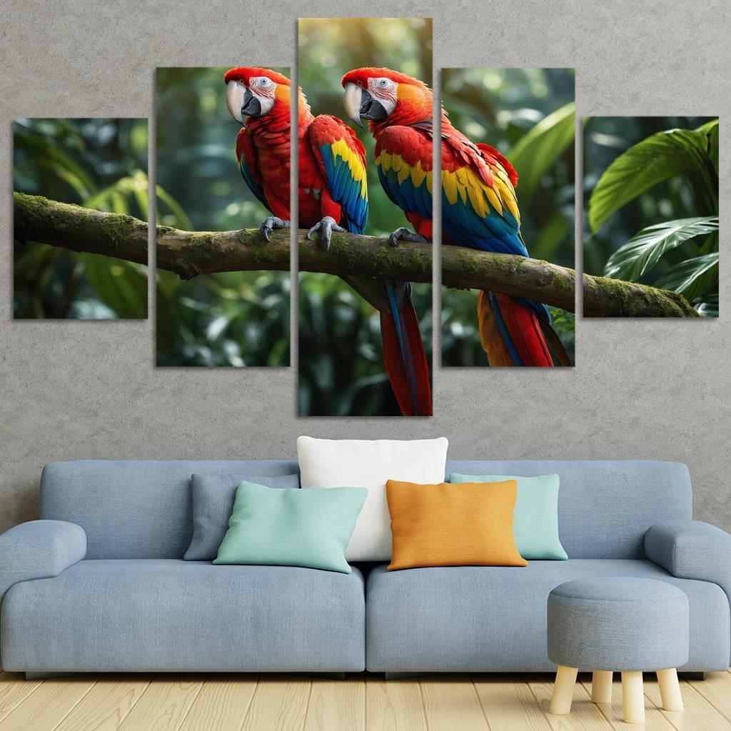 The Beautiful Scarlet Macaw A Colorful Companion Custom Paintings Frame