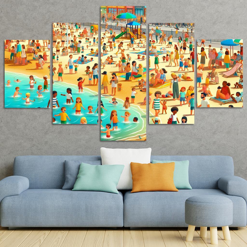 Sunshine Coast Family Fun And Activities Modern Paintings Frame