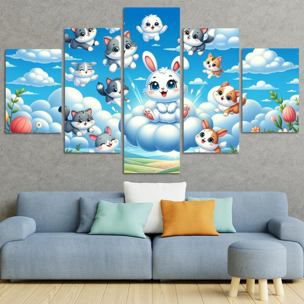 Curious Cloud Critters Premium Artwork Frames