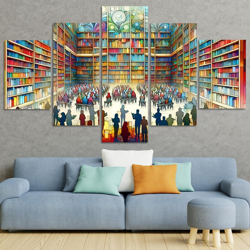 Words Unseen The Impact Of Literacy And Education Multi-panel Paintings