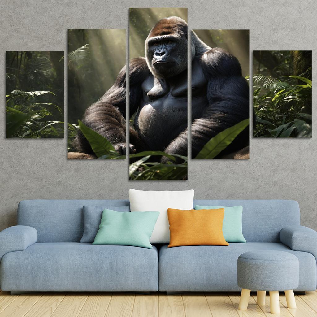 The Majestic Gorilla Gentle Giant Of The Forest Premium Artwork Frames