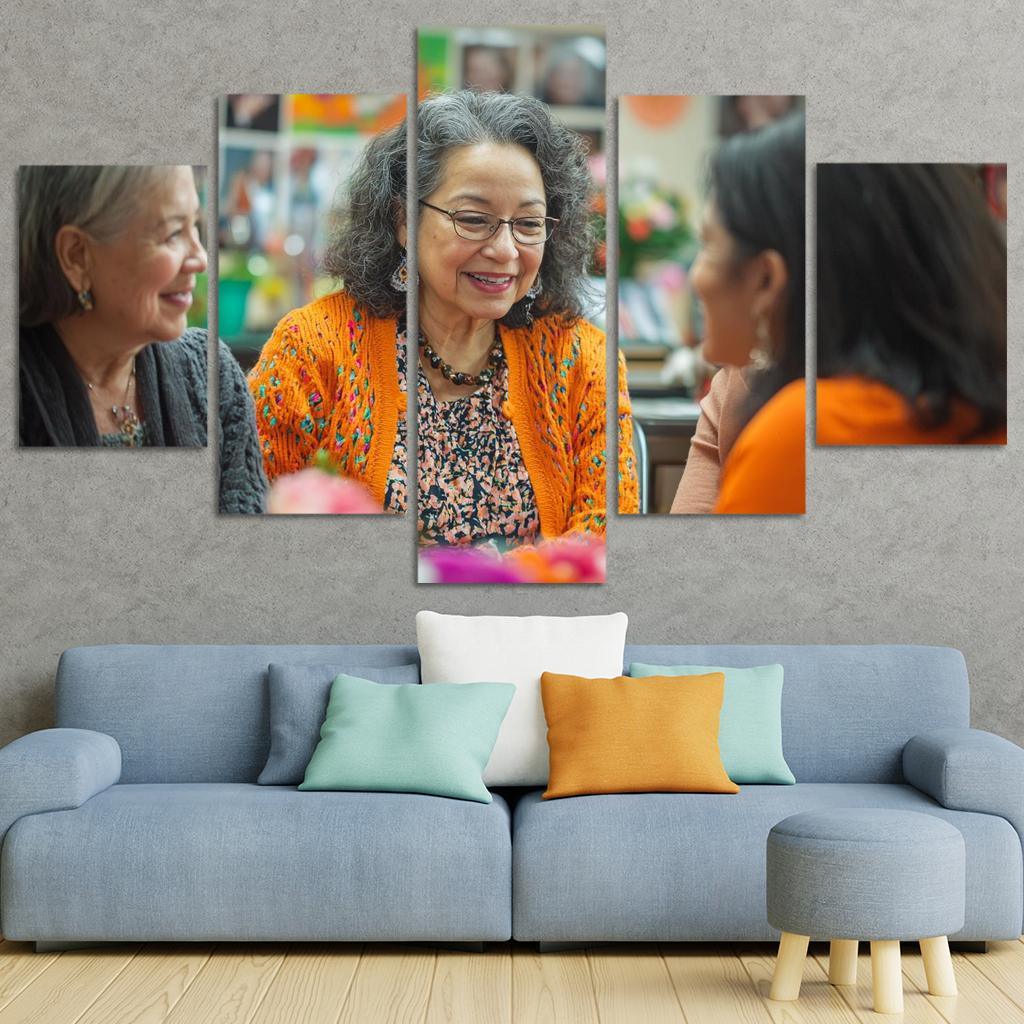 Threads Of Connection A Mothers Love Modern Paintings Frame