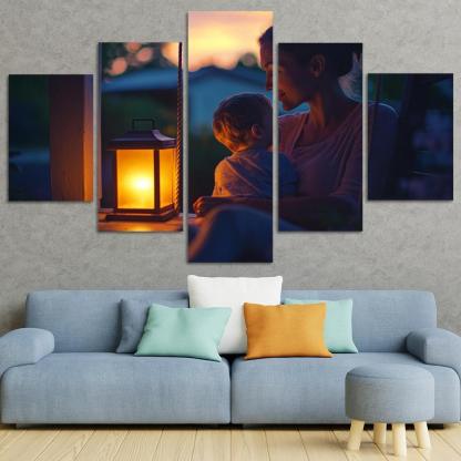 Her Gentle Whisper A Mothers Voice Canvas Paintings Frame