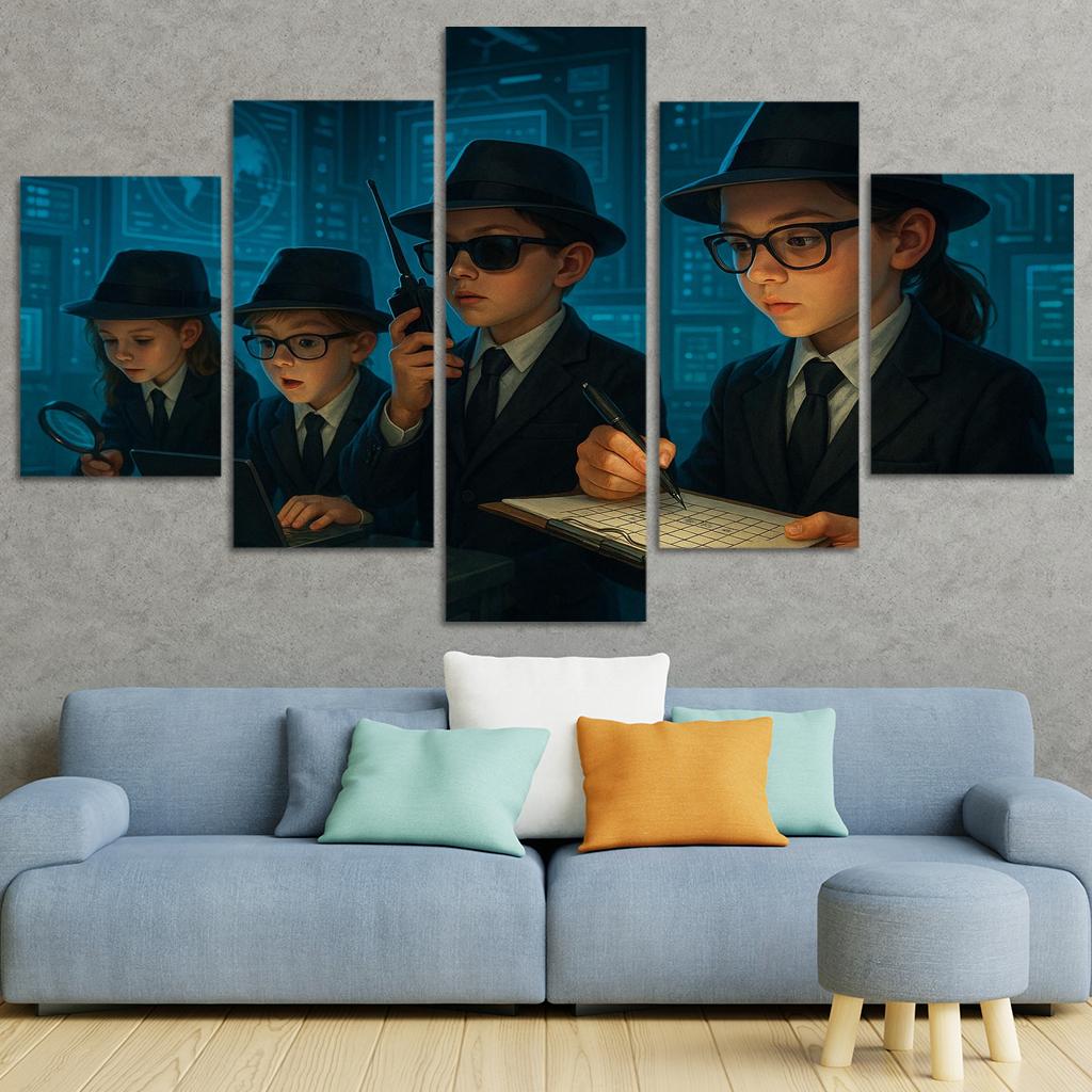 Secret Agents - Spy Kids Adventure Framed Paintings