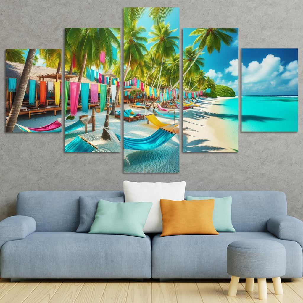 Tropical Escape Beach Premium Artwork Frames