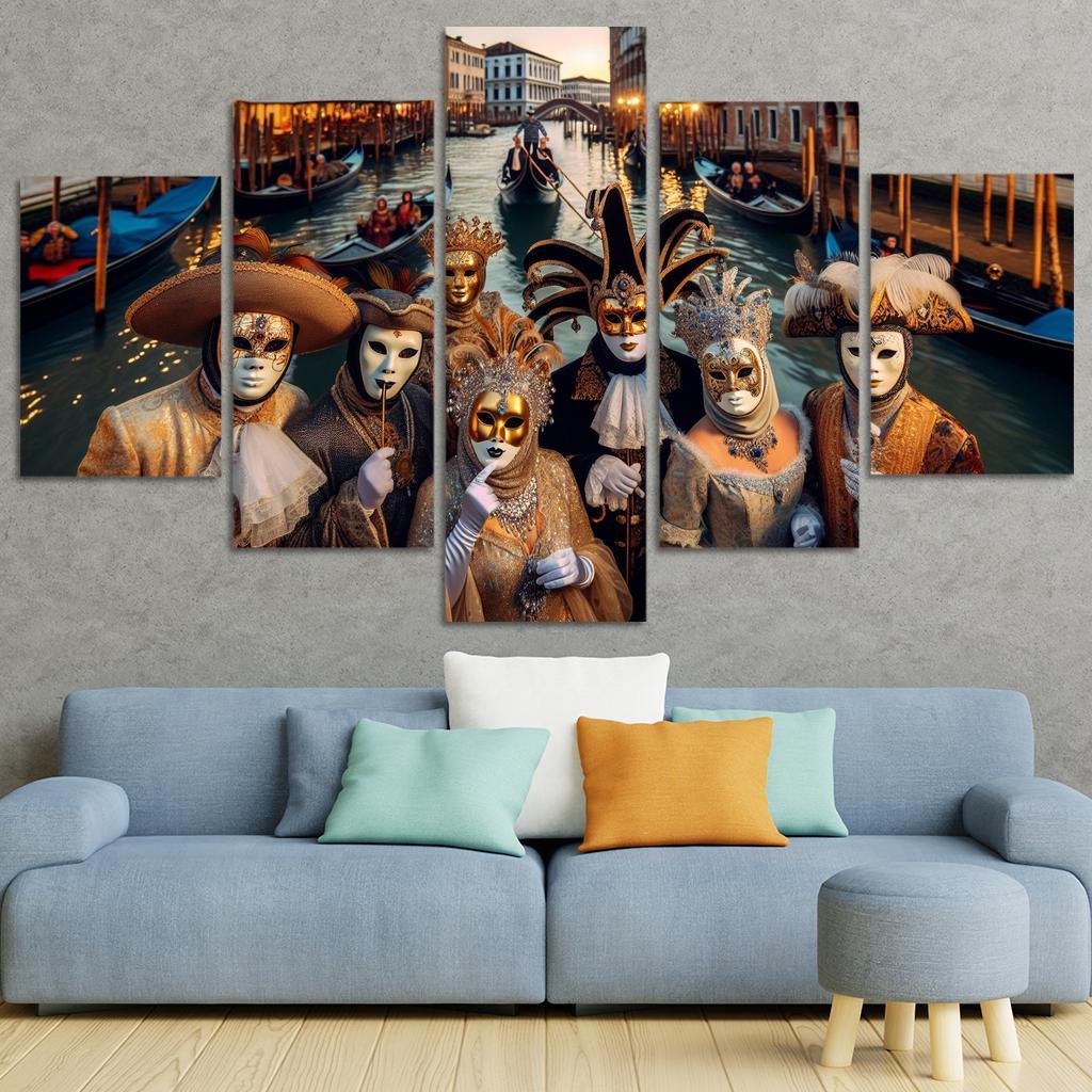 Carnival Of Venice - Italy Framed Paintings