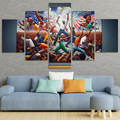 Walls Of Justice The Fight Against Racial Inequality Multi-panel Paintings
