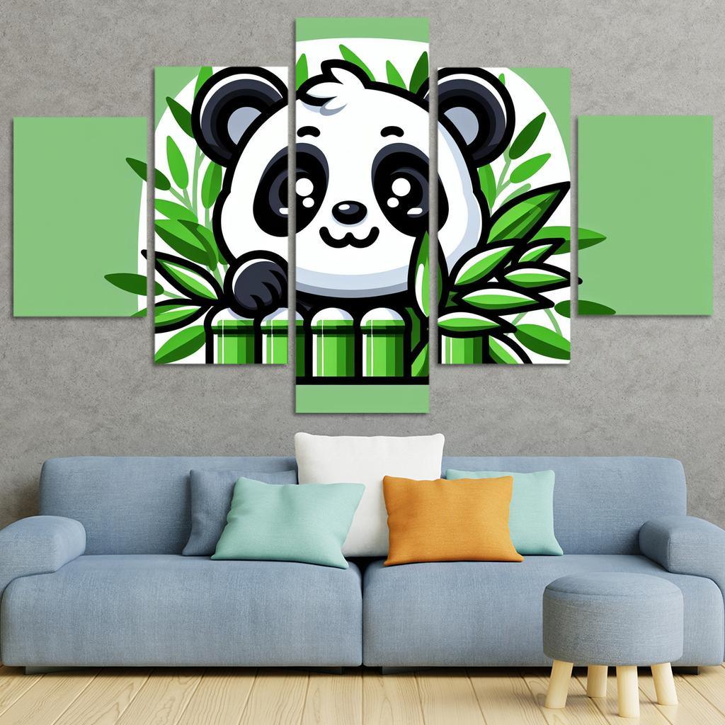 Exploring Panda Modern Paintings Frame