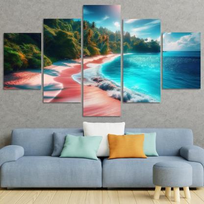 Hidden Oasis Tranquil Waters And Lush Landscapes Premium Artwork Frames