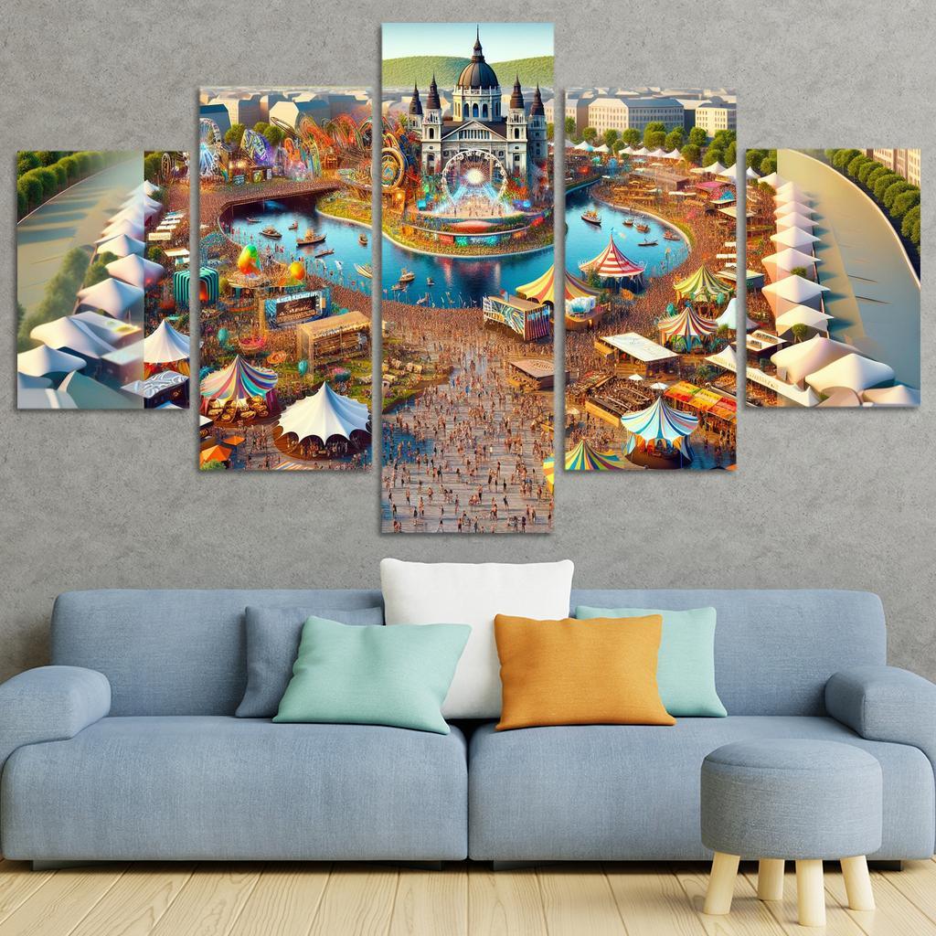 Sziget Festival Canvas Paintings Frame