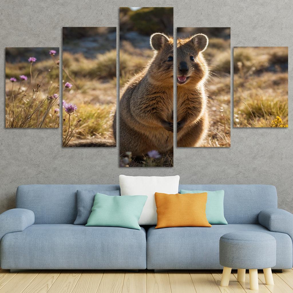 The Exotic Quokka On Australia's Rottnest Island Framed Paintings