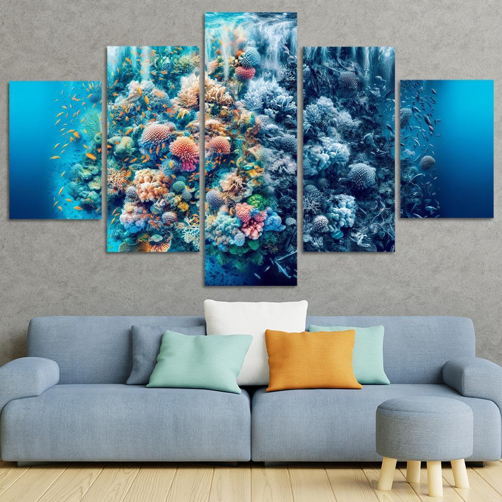 Ocean's Cry A Call To Protect Marine Life Custom Paintings Frame