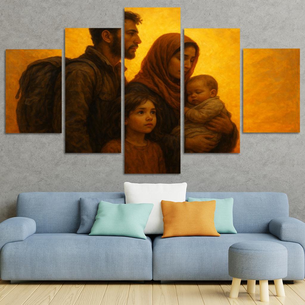 Light Of Hope Art Inspiring Refugee Empowerment Premium Artwork Frames