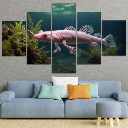 The Mysterious Axolotl A Wonder Of Regeneration Custom Paintings Frame