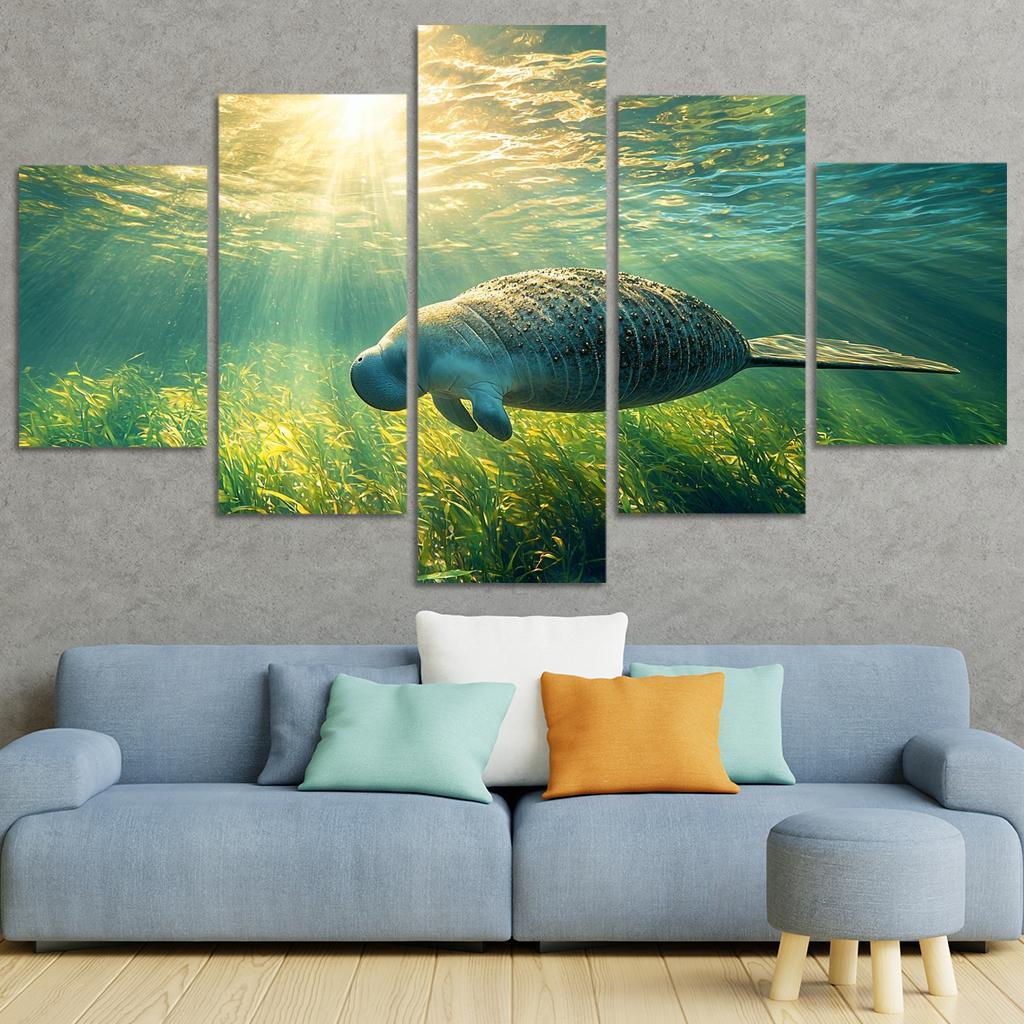 The Gentle Manatee The Ocean's Herbivore Art Trends