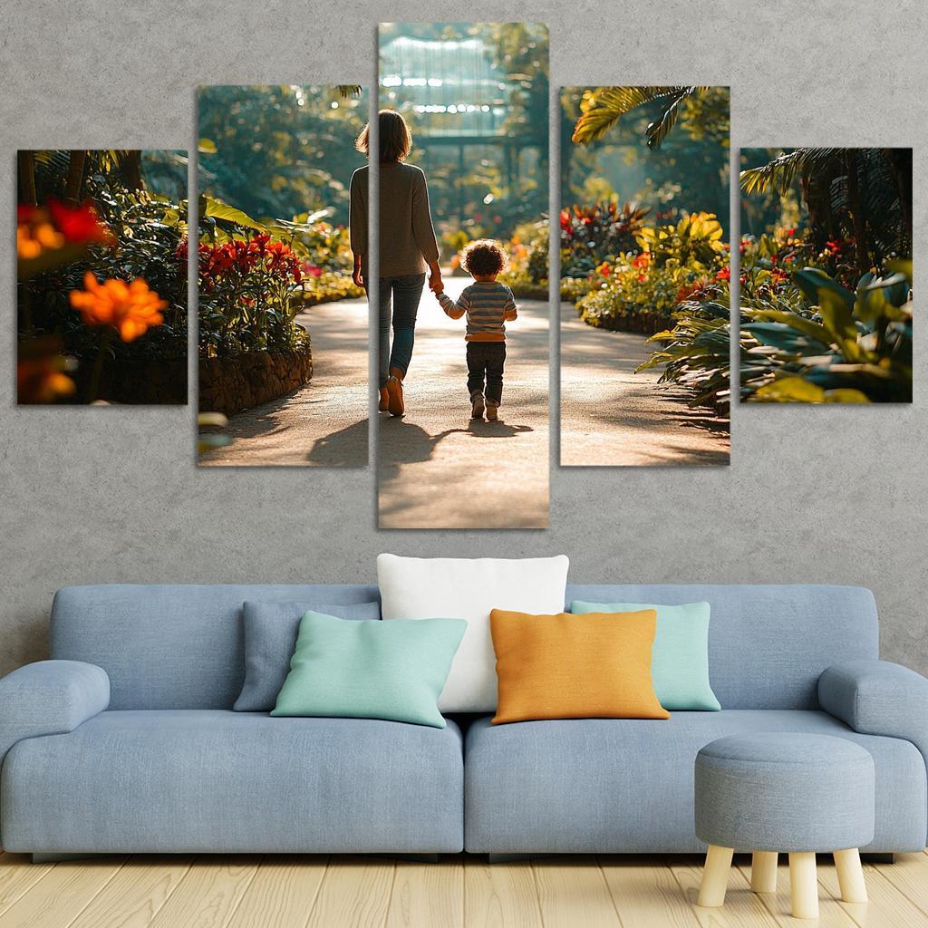 The Path Of Togetherness A Mothers Guiding Hand Custom Paintings Frame