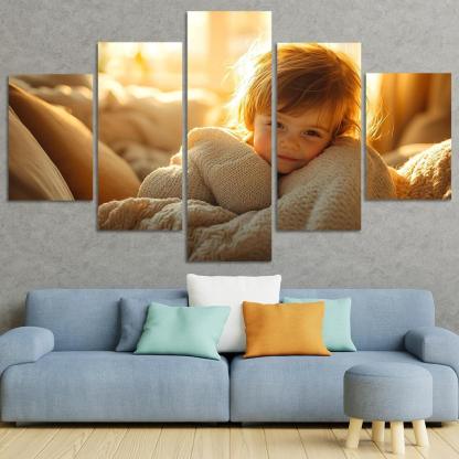 Whispers Of The Heart A Mothers Embrace Custom Paintings Frame