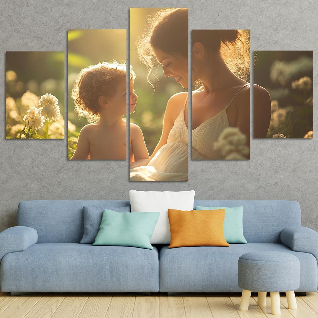 A Heartfelt Connection The Unspoken Bond Of Love Canvas Paintings Frame