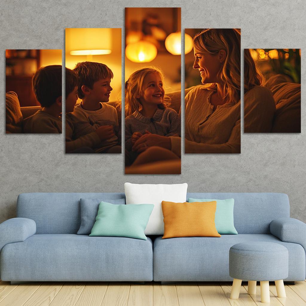 A Mothers Heart The Foundation Of Family Canvas Paintings Frame