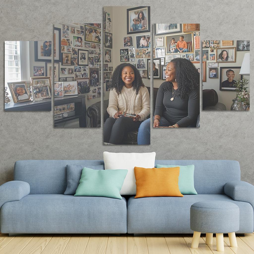 A Journey Through Time Memories Shared Custom Paintings Frame