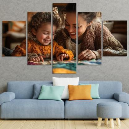 Threads Of Connection A Mothers Tapestry Of Love Canvas Paintings Frame