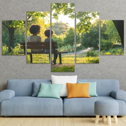 Embracing Change A Mothers Strength In Transition Canvas Paintings Frame