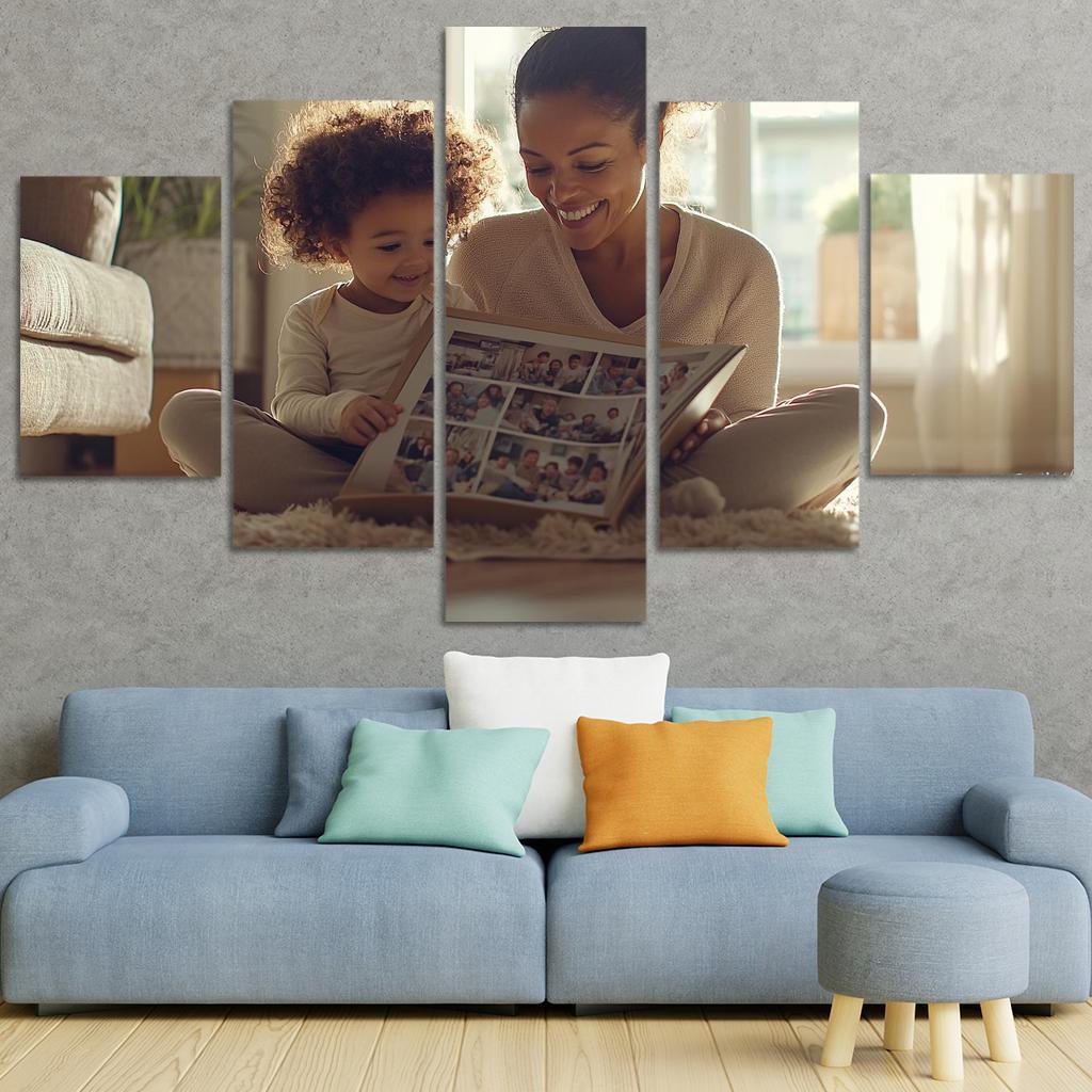 The Embrace Of Memories A Mothers Love Custom Paintings Frame