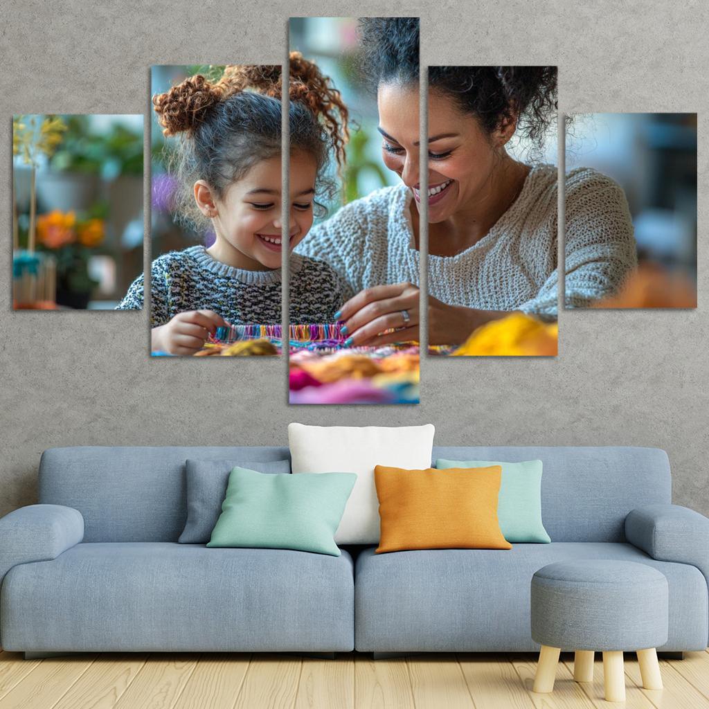The Tapestry Of Love Weaving A Mothers Story Canvas Paintings Frame