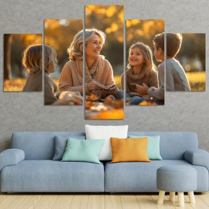 Heartstrings Of Memories A Mothers Gift Of Love Canvas Paintings Frame